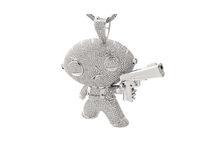 Hip Hop Micro Pave Boy Pendant
